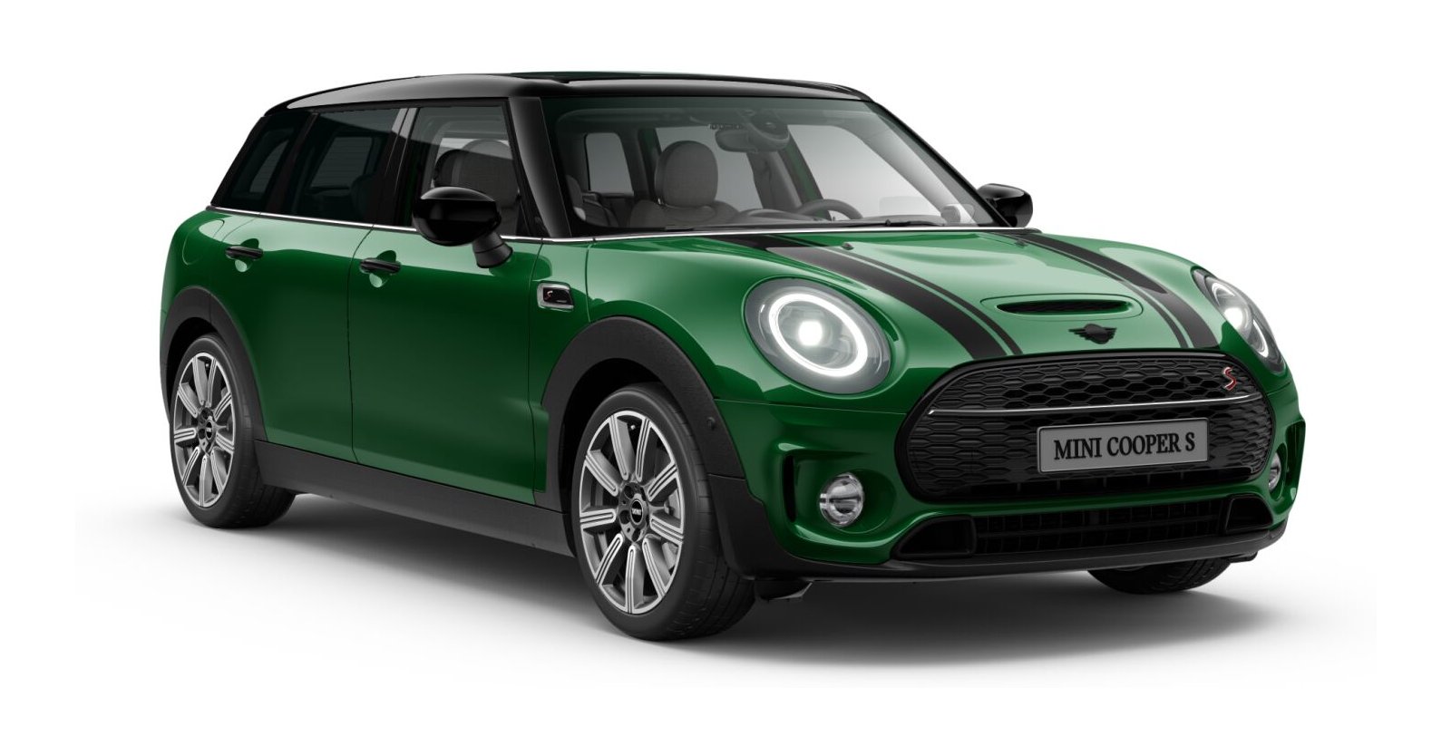 MINI Cooper S Clubman in Grün von vorne