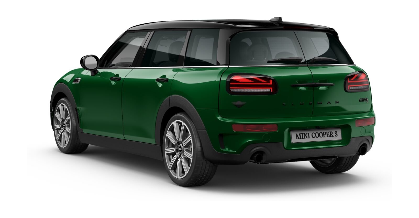 MINI MINI Clubman in Grün von hinten MINI MINI Clubman in Grün von hinten