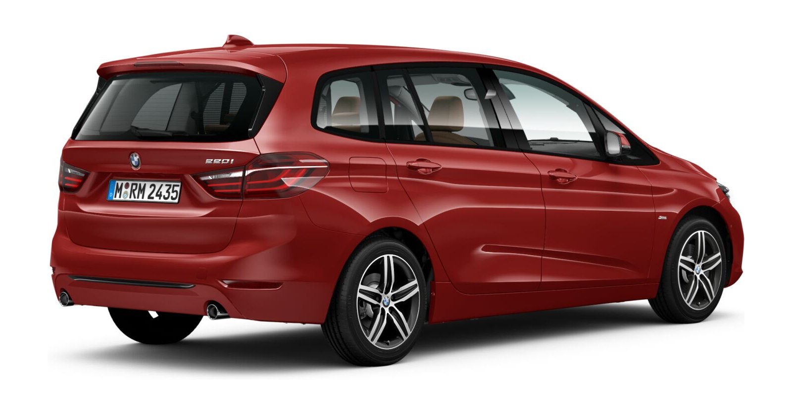 BMW BMW 2er in Rot von hinten BMW BMW 2er in Rot von hinten