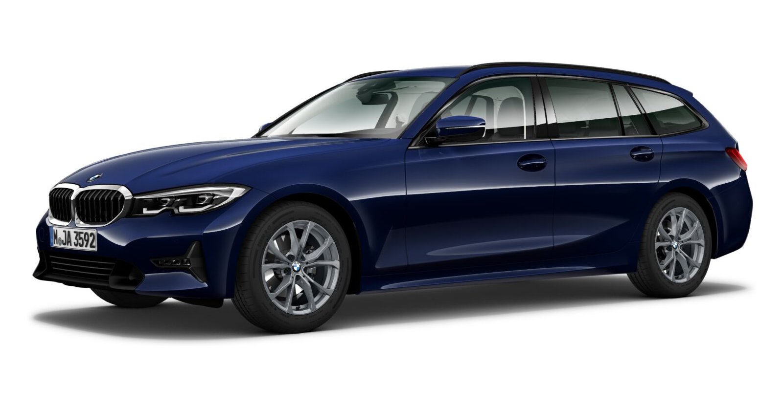 BMW BMW 3er in Blau von vorne