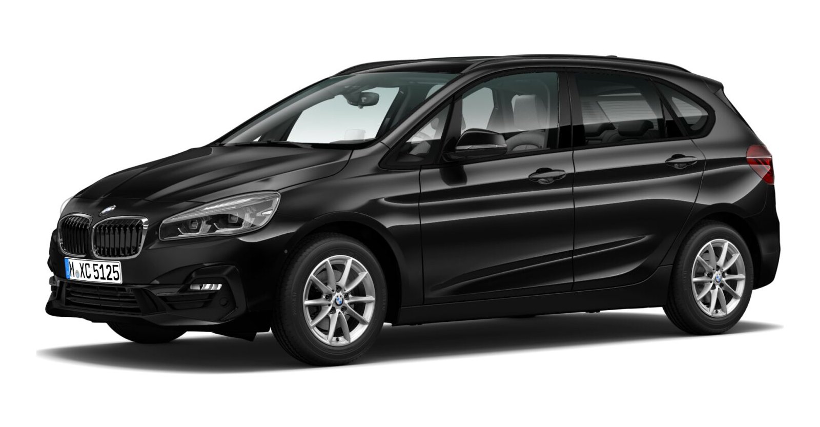 BMW BMW 2er in Schwarz von vorne