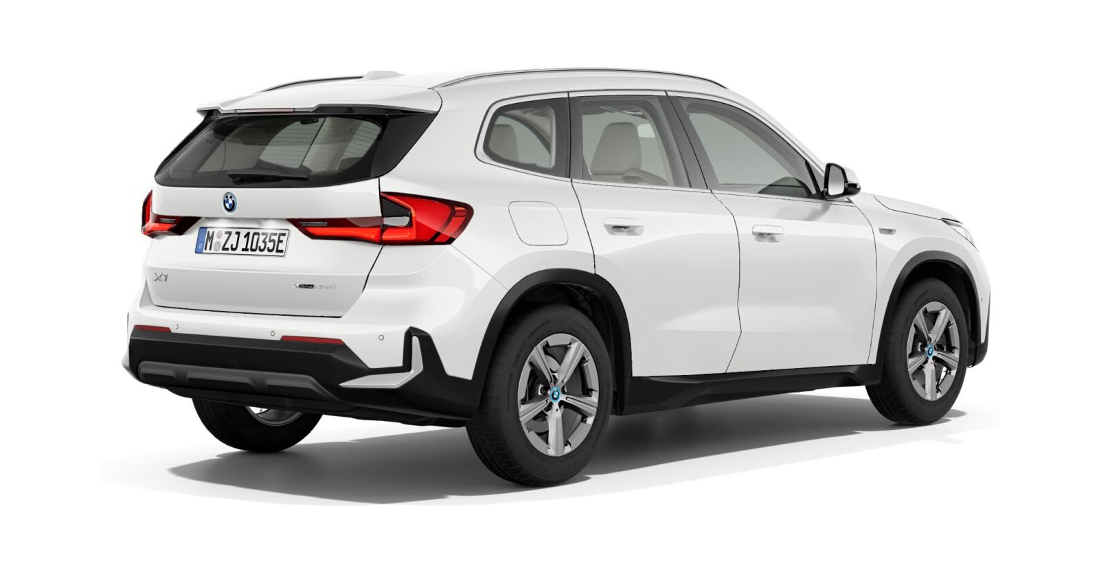 BMW BMW X in Weiß von hinten BMW BMW X in Weiß von hinten