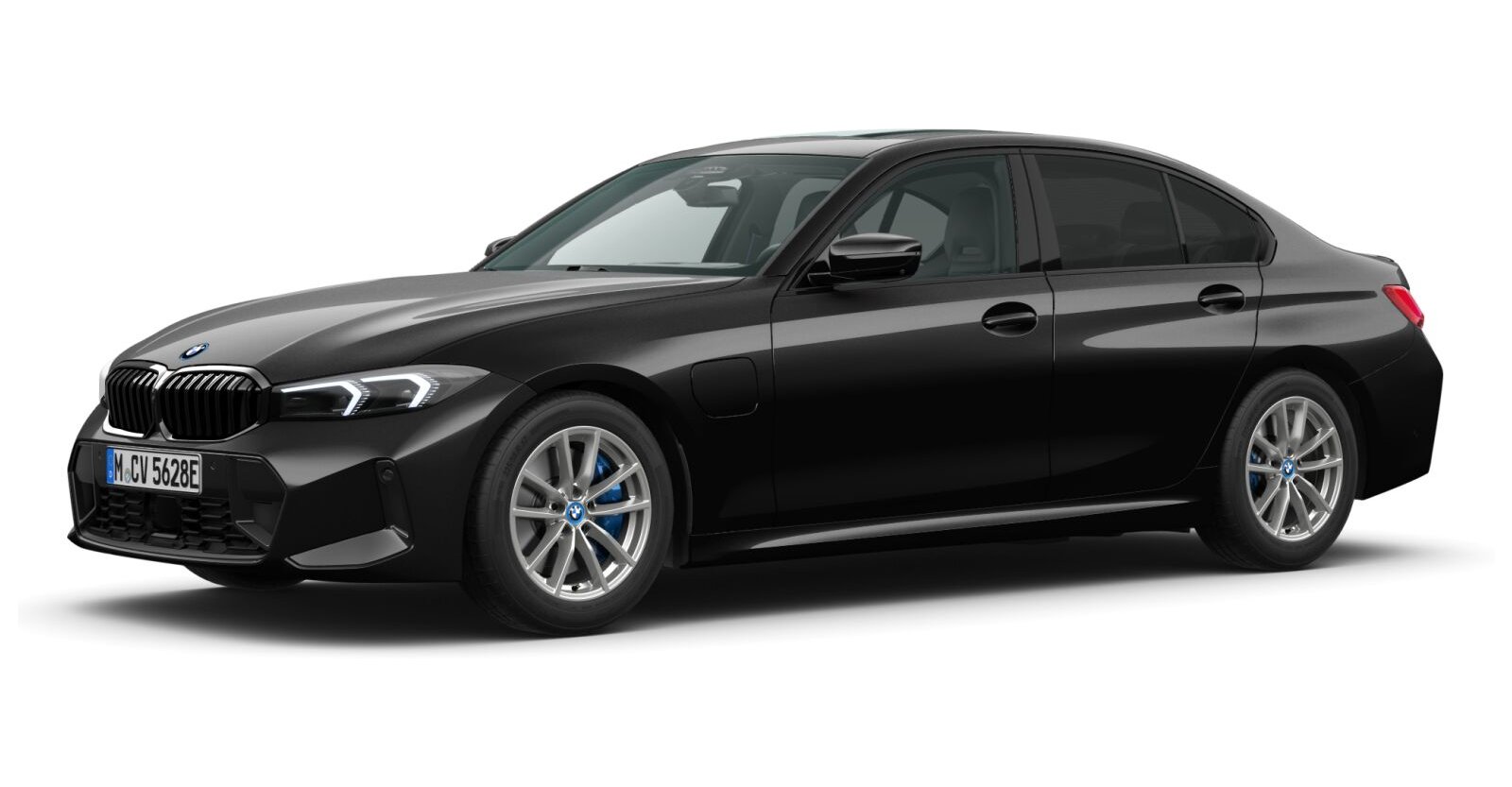 BMW BMW 3er in Schwarz von vorne