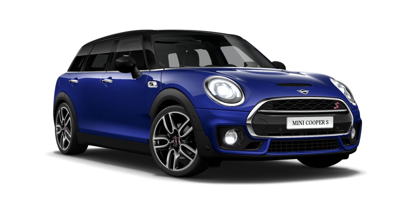 MINI MINI Clubman in Blau von vorne