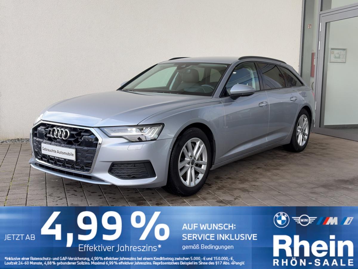 AUDI A6 in Silber von vorne