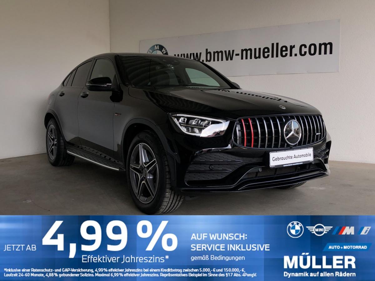 MERCEDES-BENZ GLC 43 AMG in Schwarz von vorne