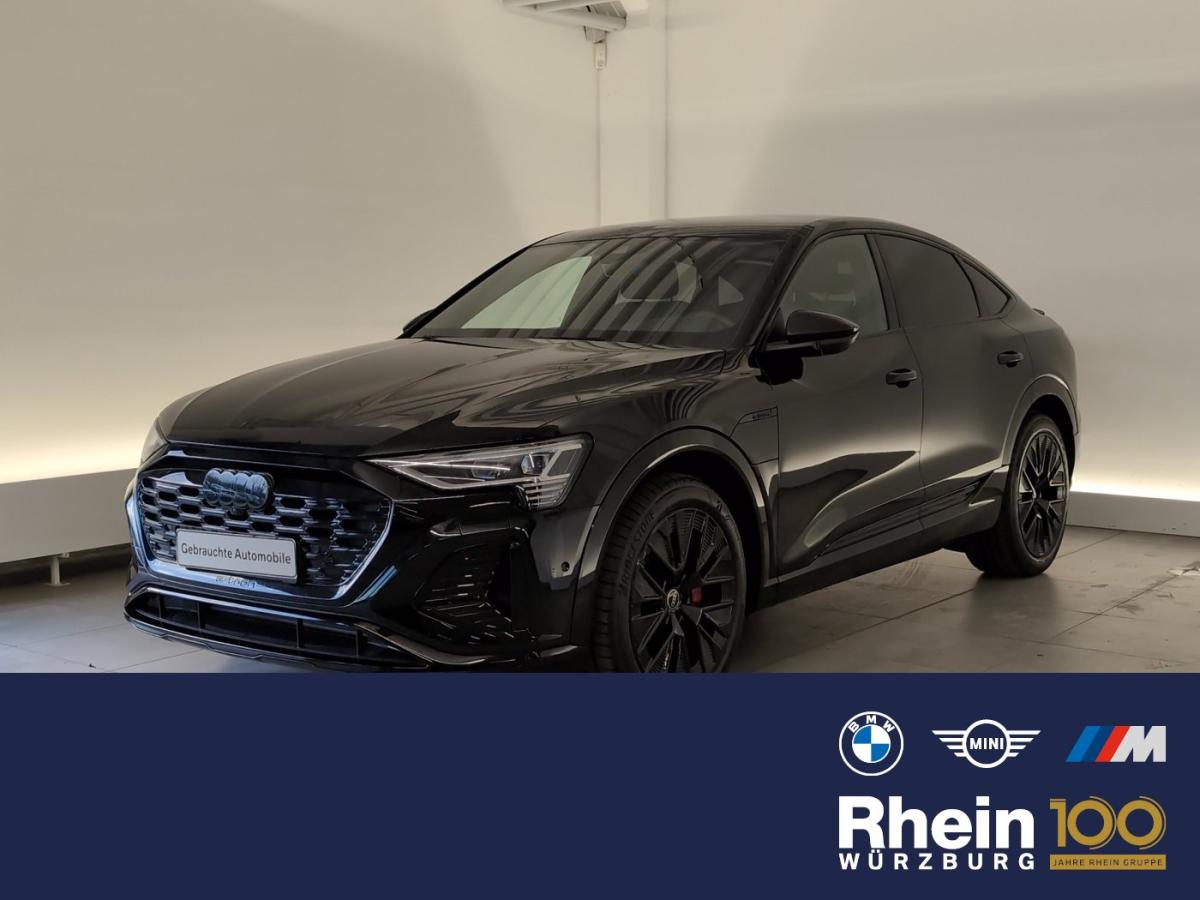 AUDI Q8 e-tron in Schwarz von vorne