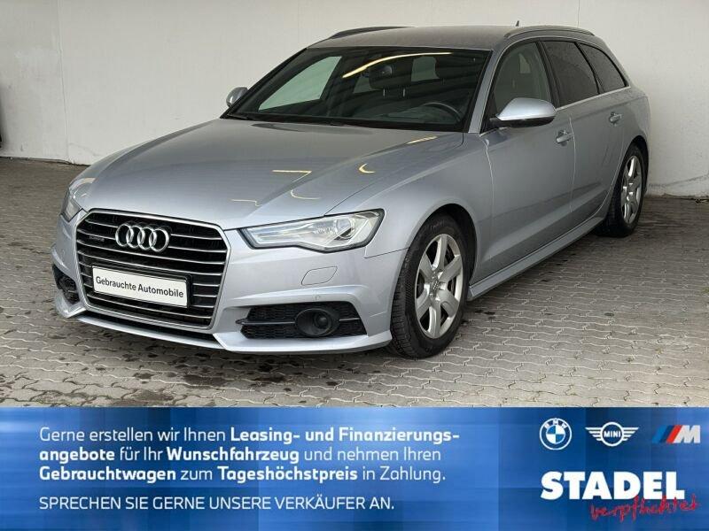 AUDI A6 in Silber von vorne