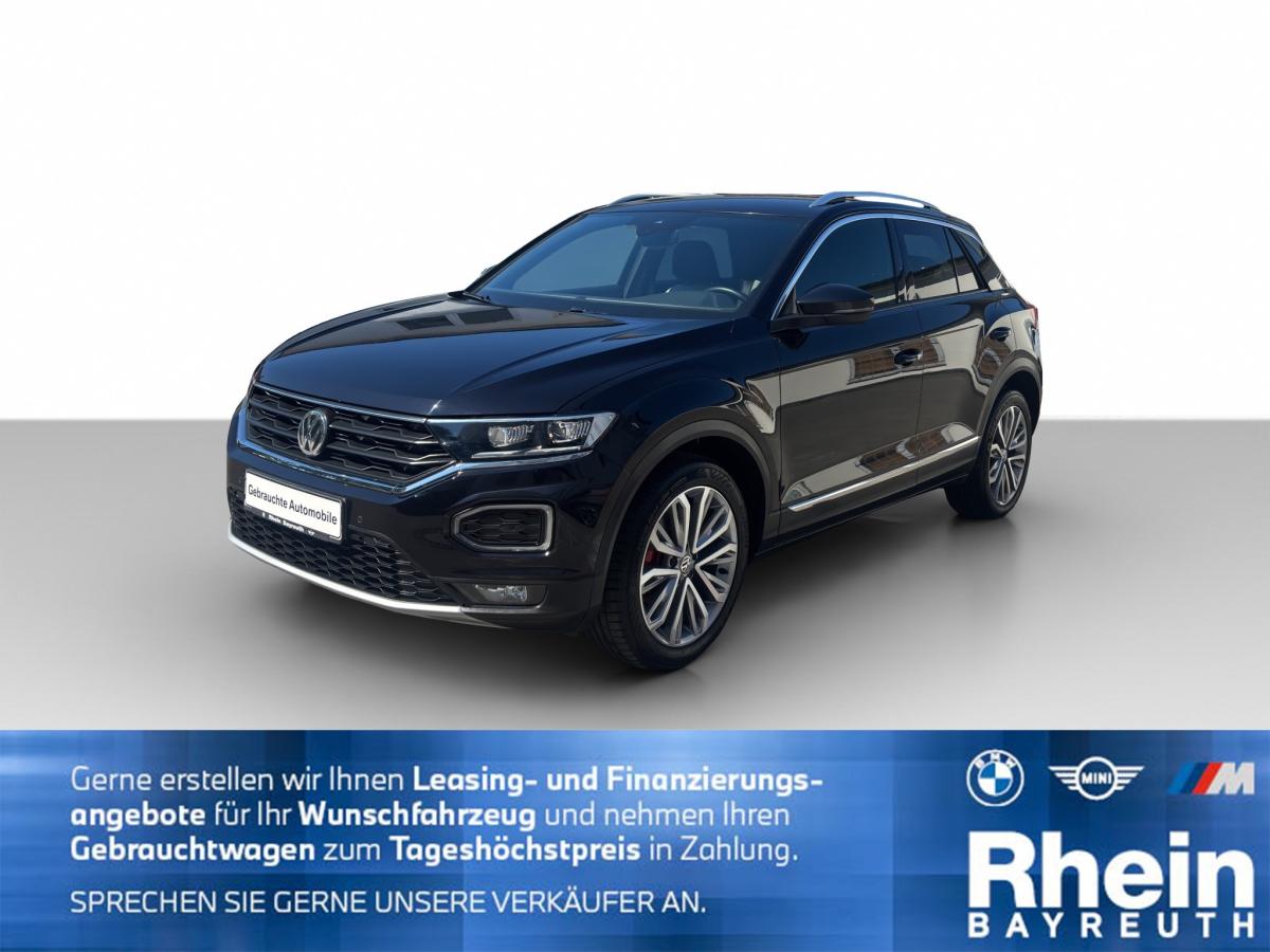 VW T-Roc in Schwarz von vorne