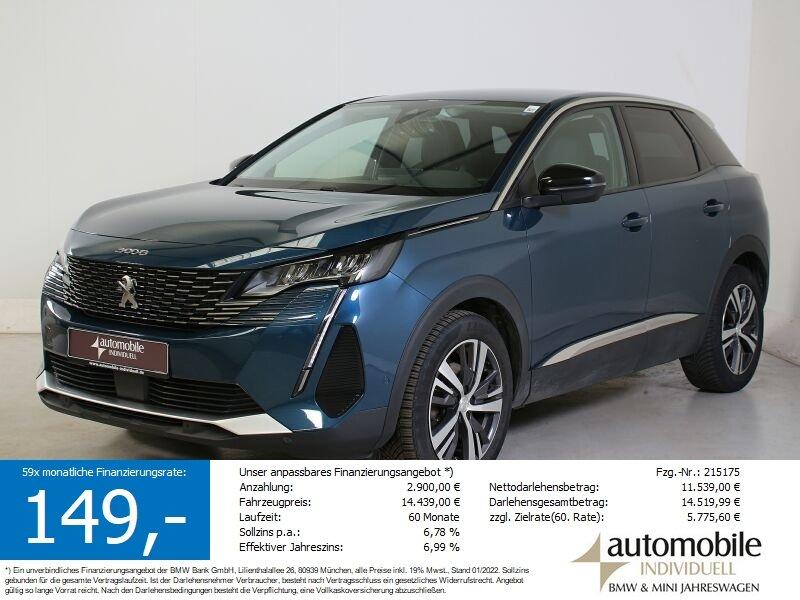 PEUGEOT 3008 in Blau von vorne