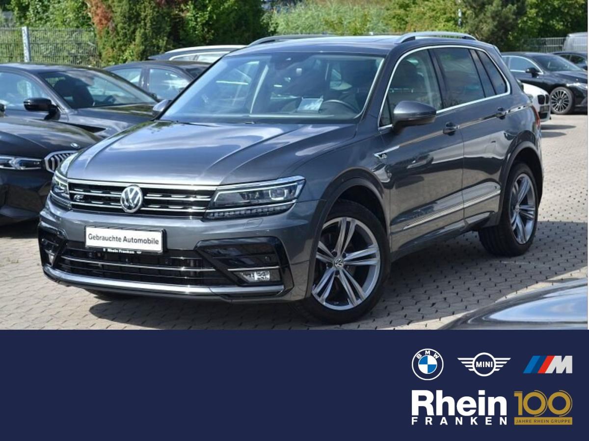VW Tiguan in Grau von vorne