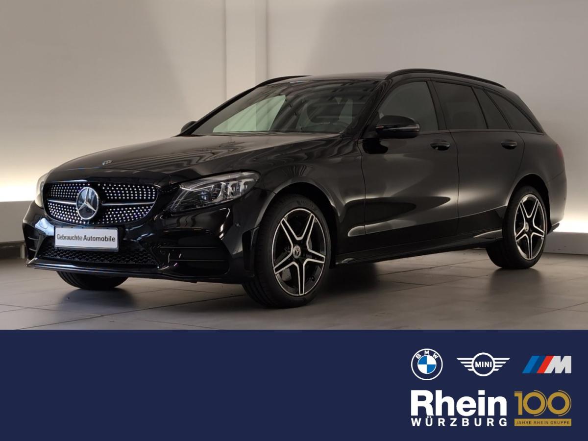 MERCEDES-BENZ C 400 in Schwarz von vorne