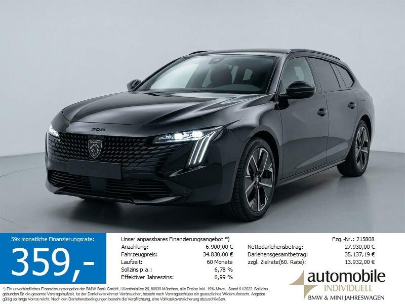 PEUGEOT 508 in Schwarz von vorne