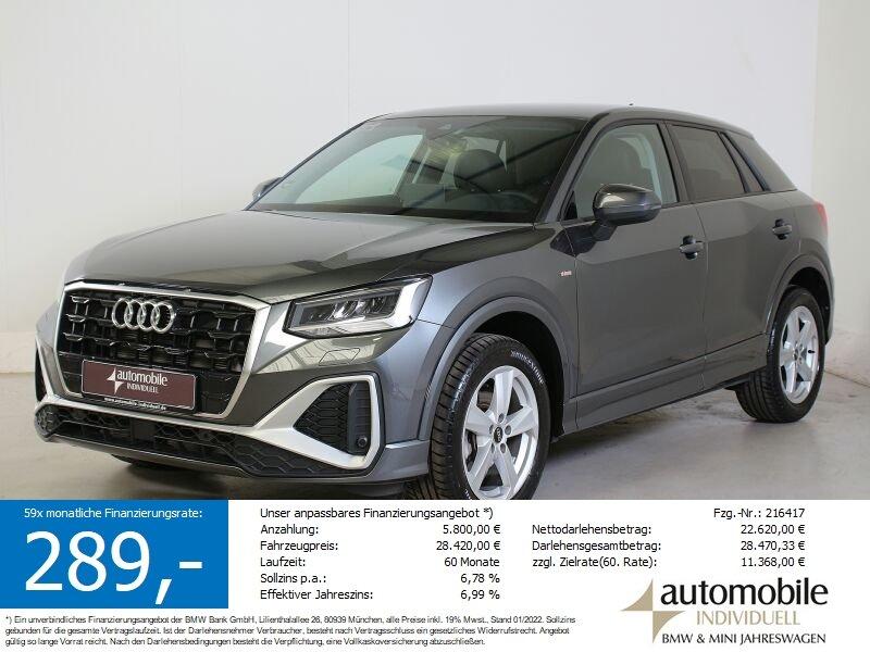 AUDI Q2 in Grau von vorne