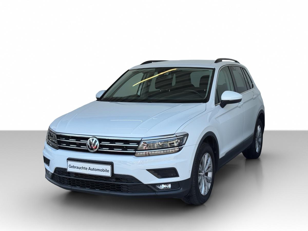 VW Tiguan in Weiß von vorne