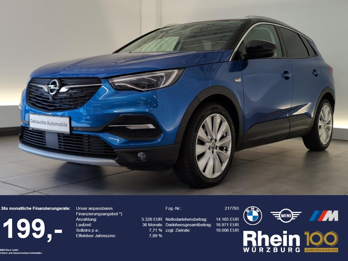 OPEL Grandland X in Blau von vorne OPEL Grandland X in Blau von vorne