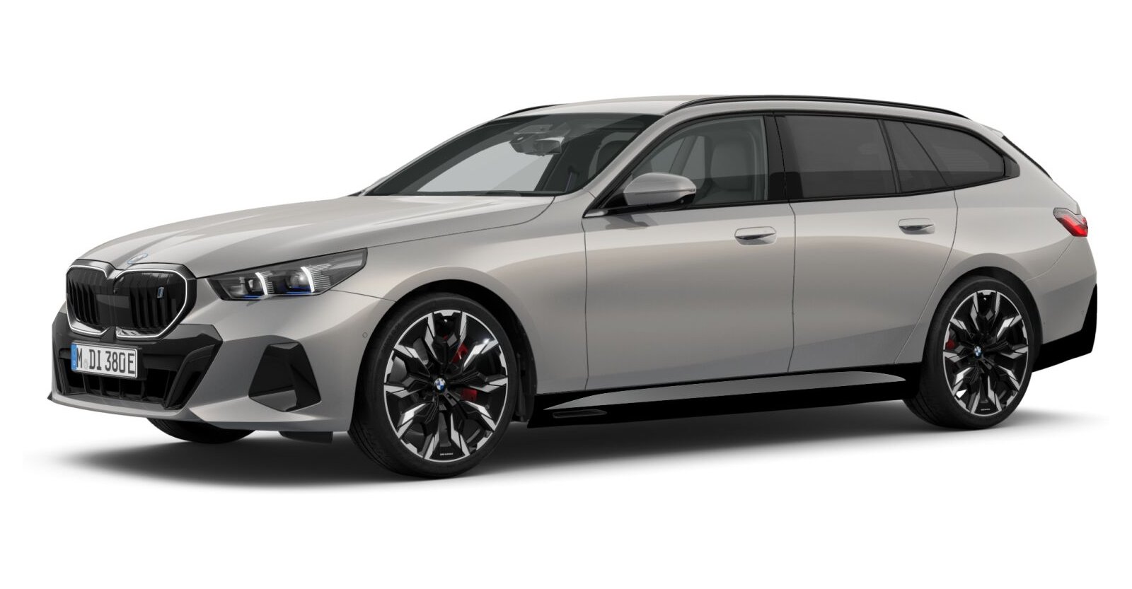 BMW i5 eDrive40 Touring in Grau von vorne BMW i5 eDrive40 Touring in Grau von vorne