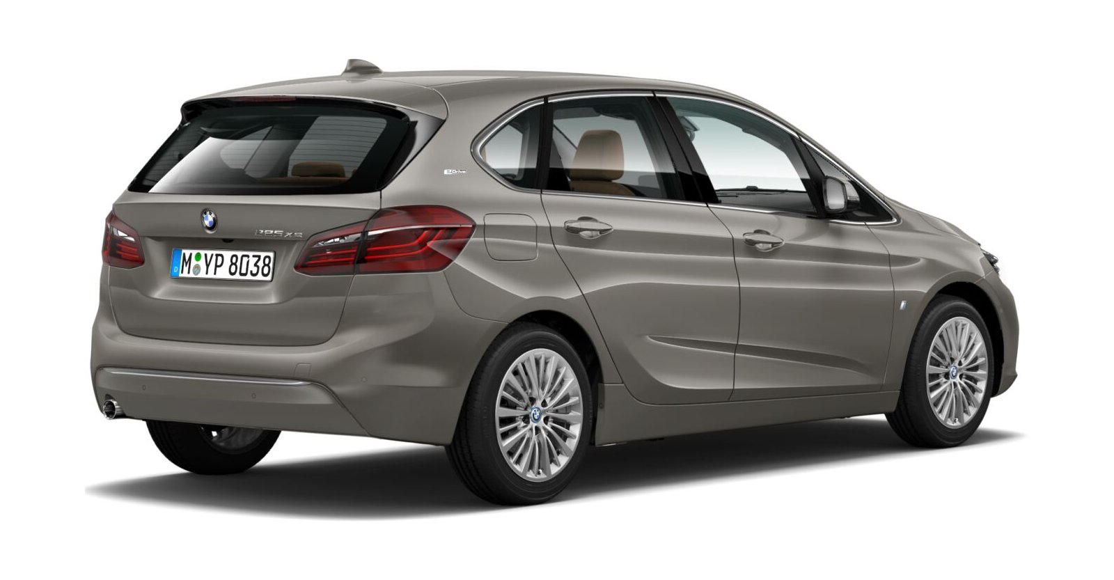 BMW BMW 2er in Silber von hinten BMW BMW 2er in Silber von hinten