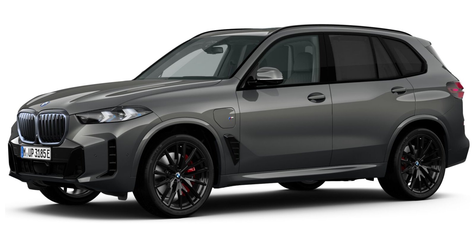BMW X5 xDrive50e in Grau von vorne