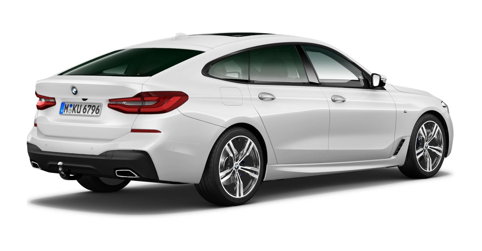 BMW BMW 6er in Weiß von hinten