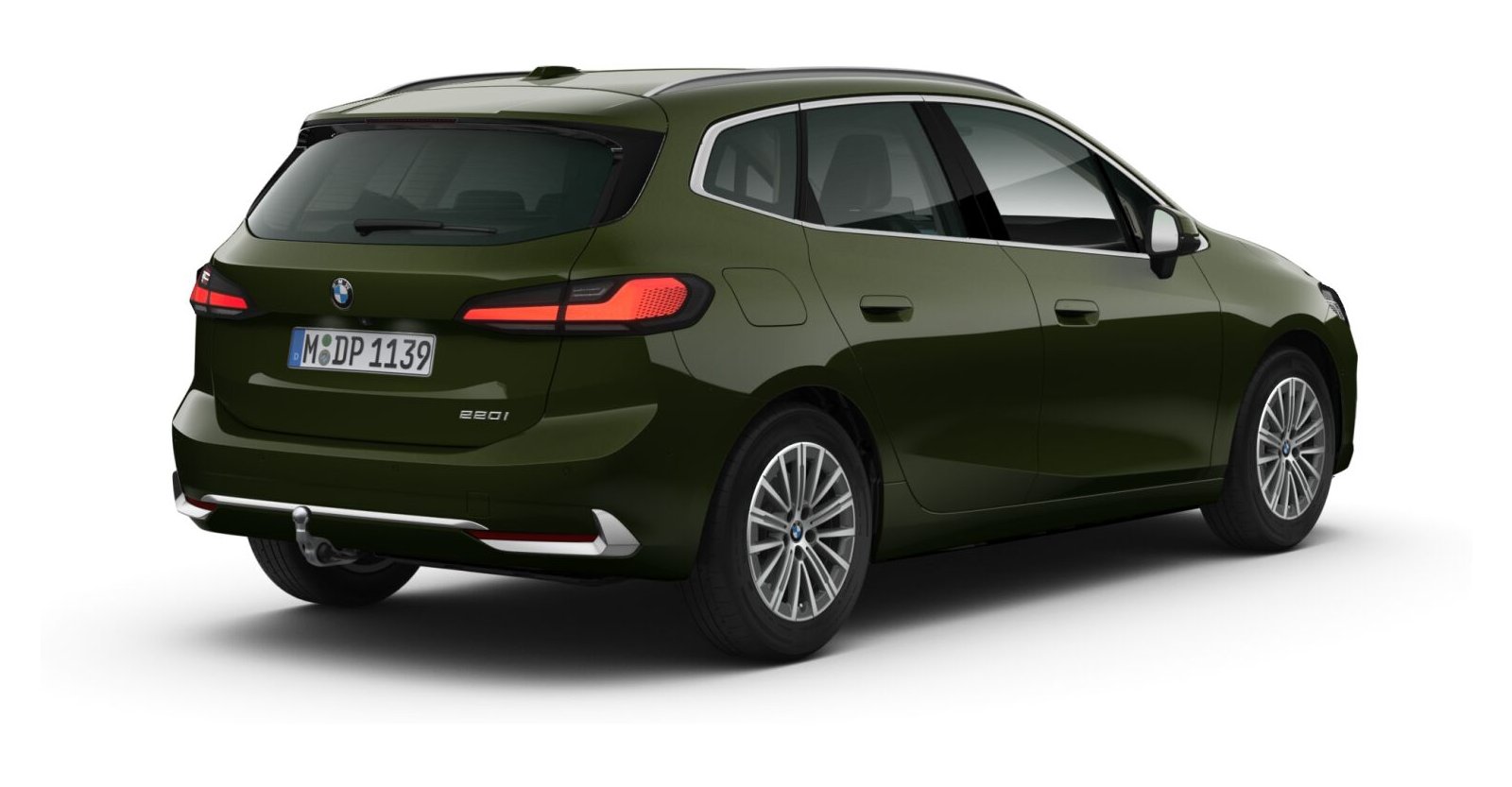 BMW BMW 2er in Grün von hinten
