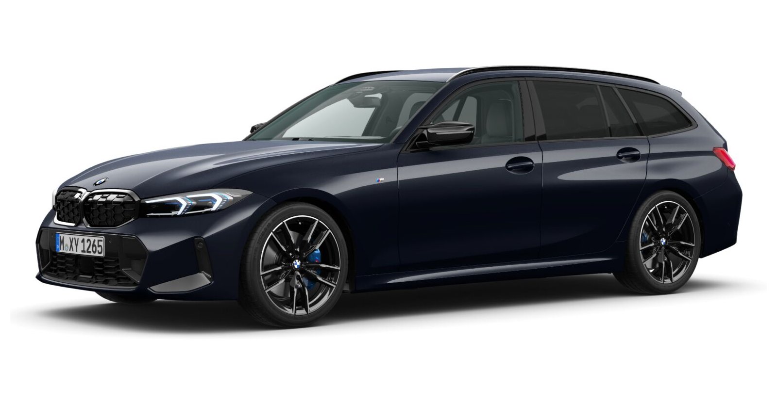 BMW BMW 3er in Schwarz von vorne BMW BMW 3er in Schwarz von vorne
