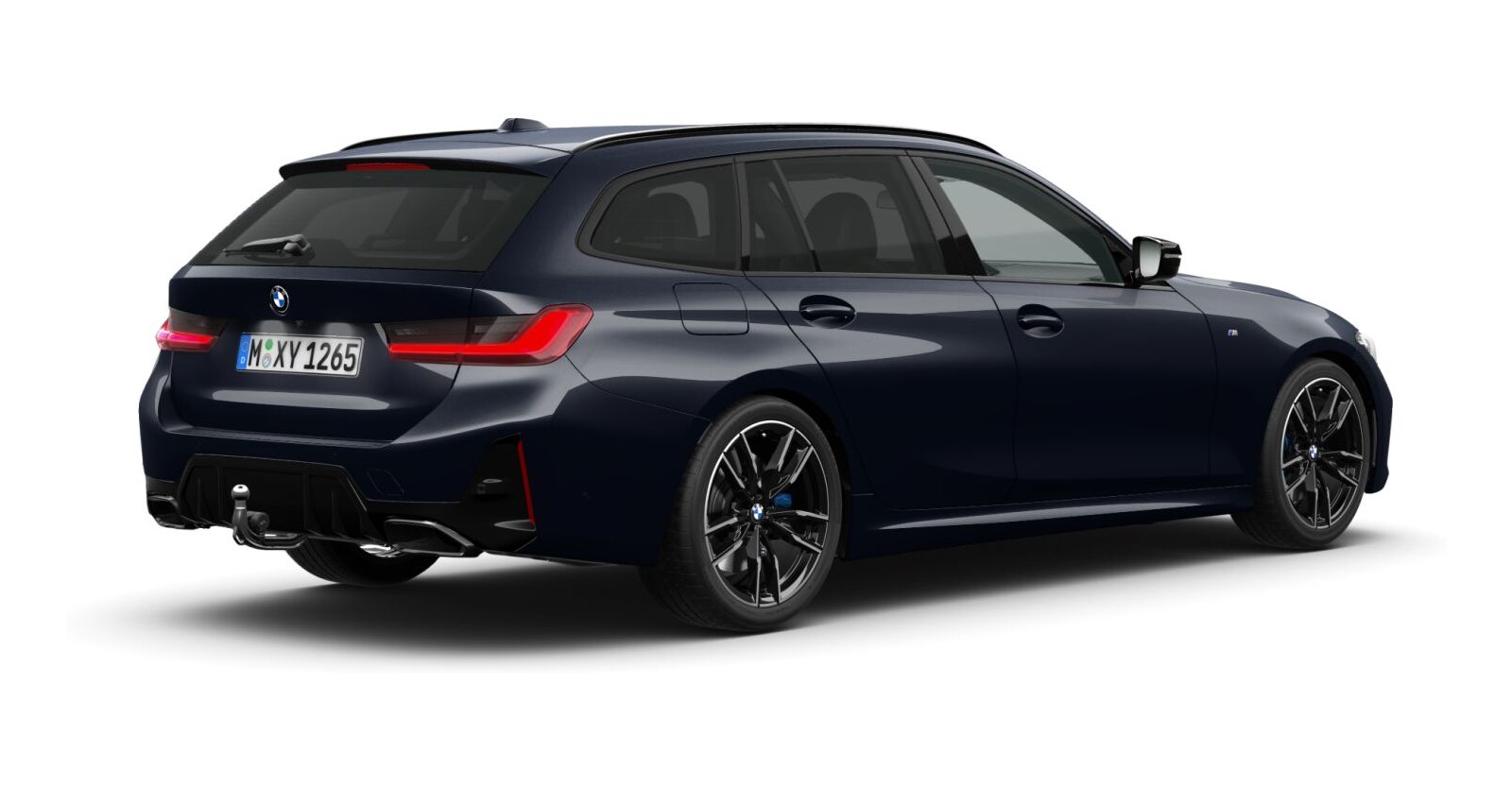 BMW BMW 3er in Schwarz von hinten BMW BMW 3er in Schwarz von hinten