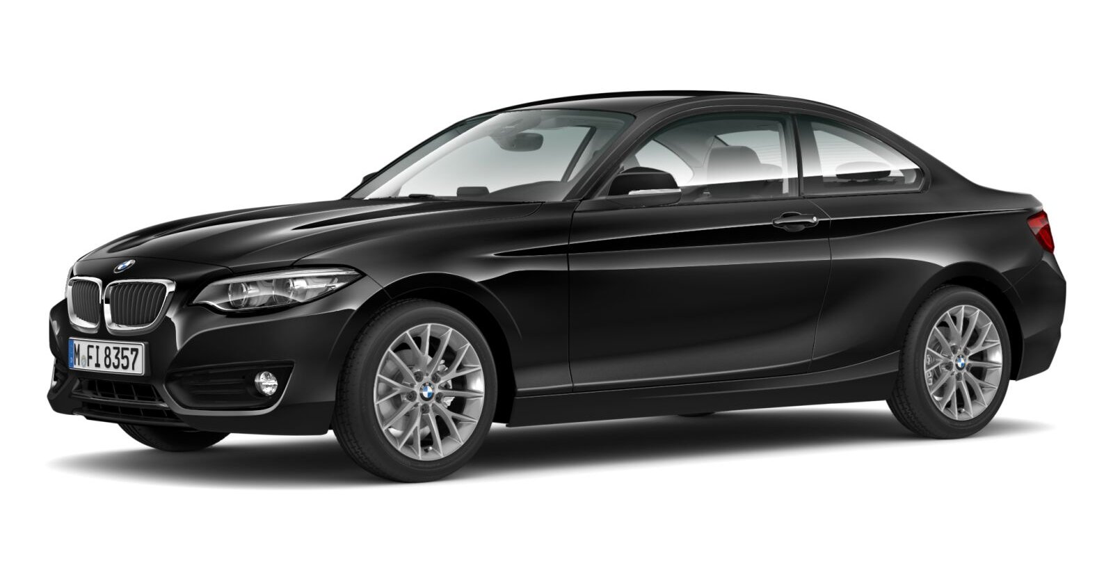 BMW BMW 2er in Schwarz von vorne