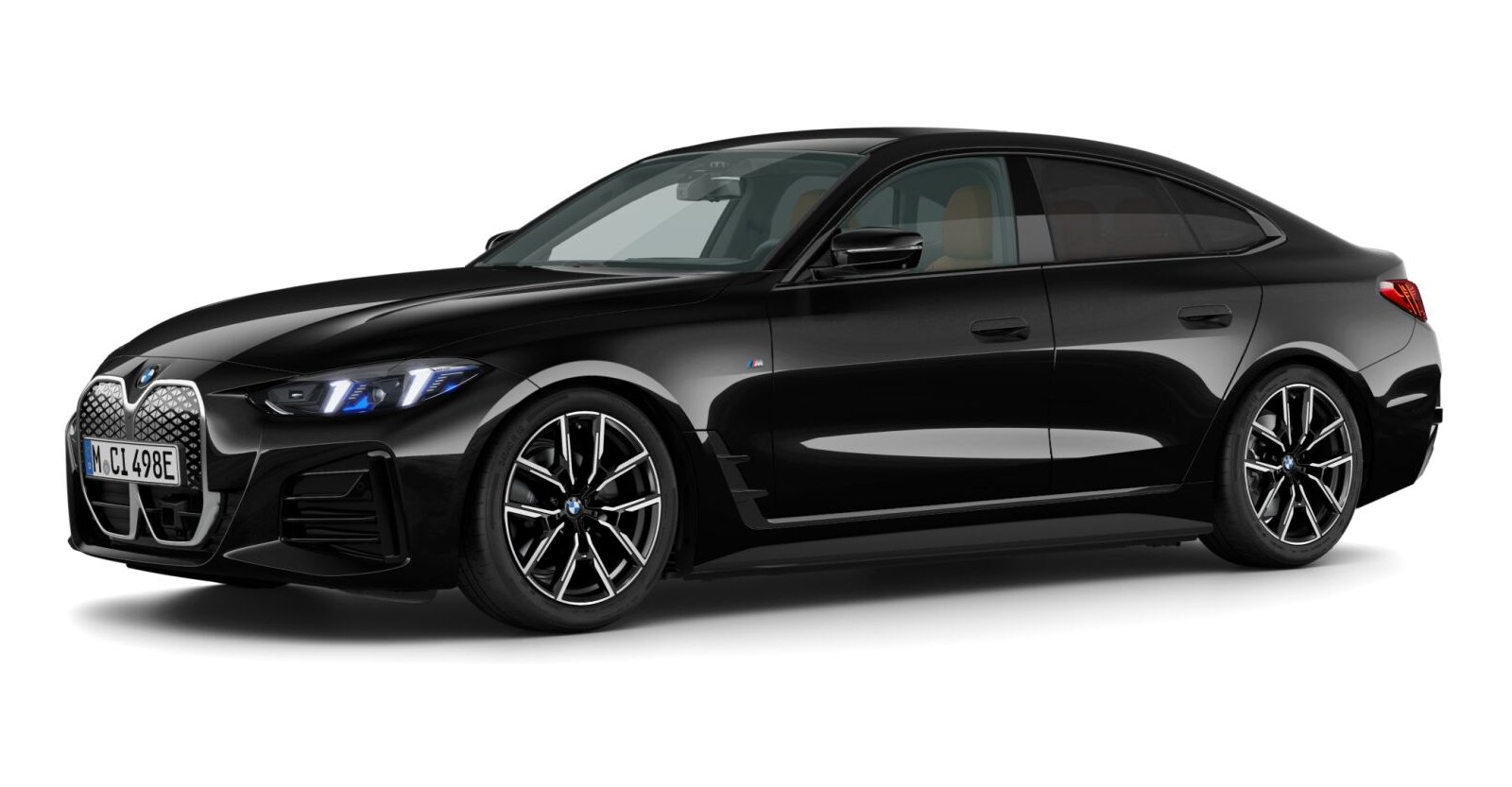 BMW BMW I in Schwarz von vorne BMW BMW I in Schwarz von vorne