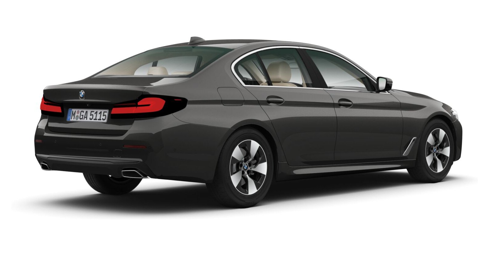 BMW BMW 5er in Grau von hinten BMW BMW 5er in Grau von hinten