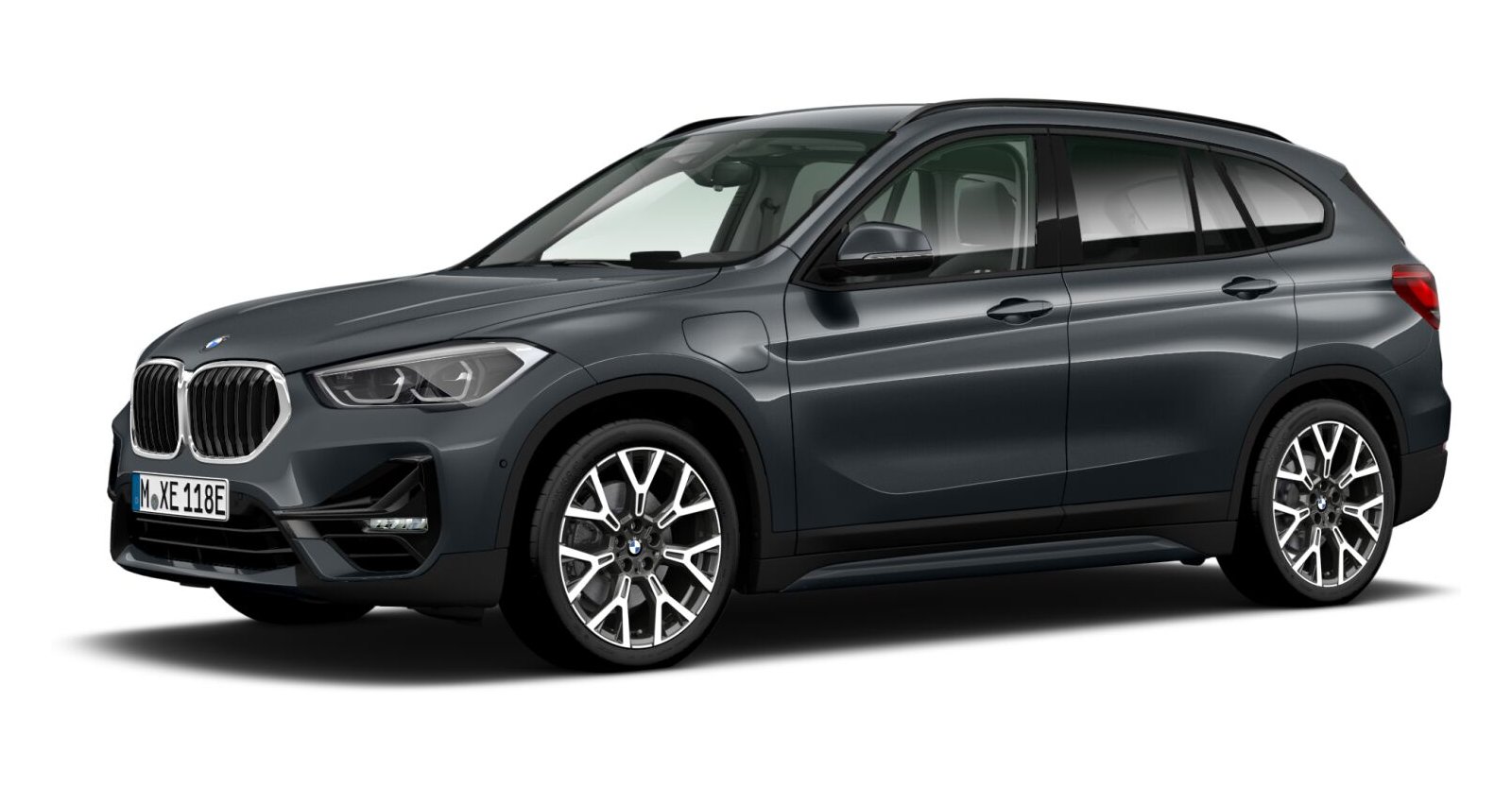 BMW X1 xDrive25e in Grau von vorne BMW X1 xDrive25e in Grau von vorne