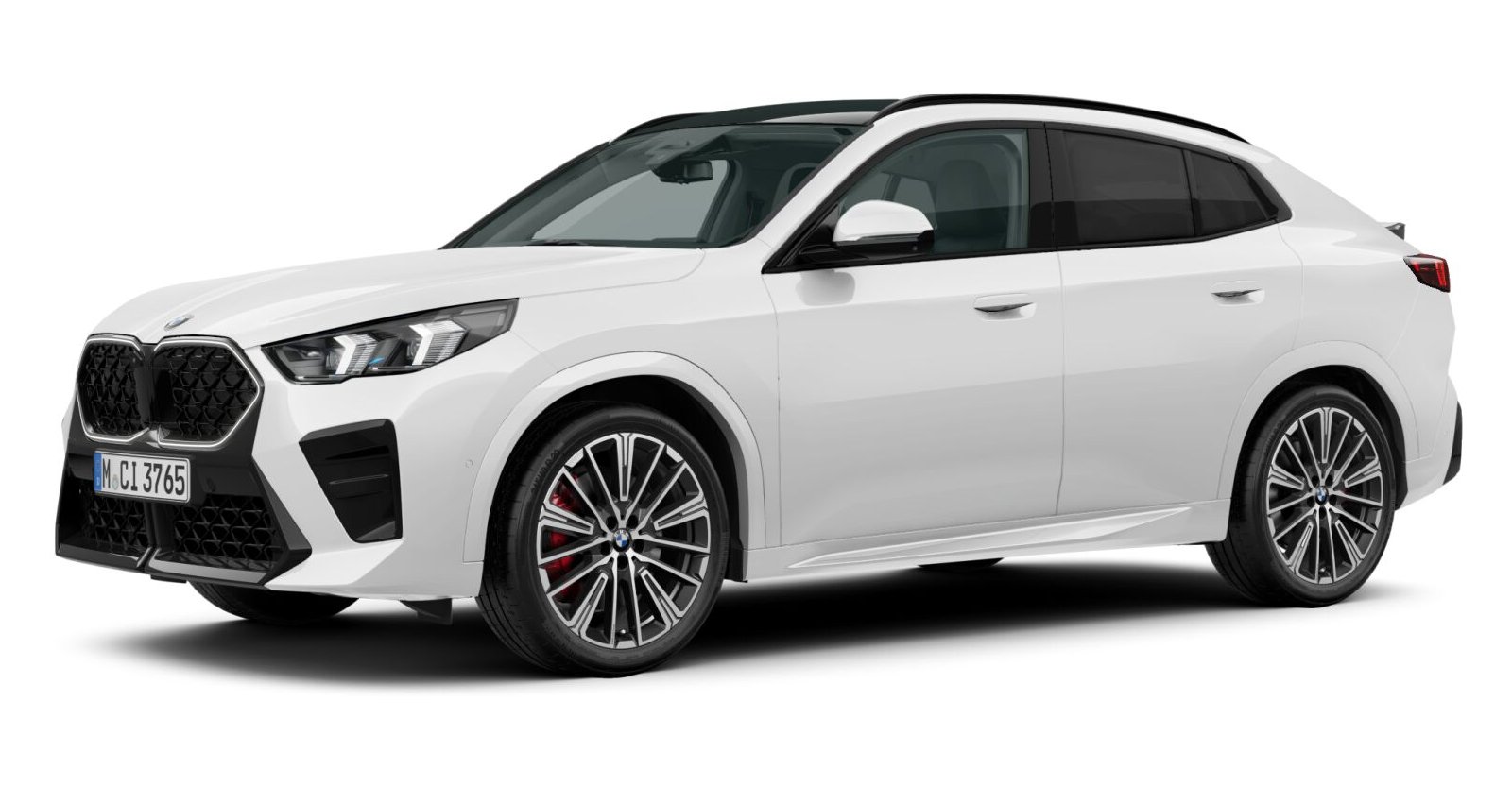 BMW X2 sDrive20d in Weiß von vorne