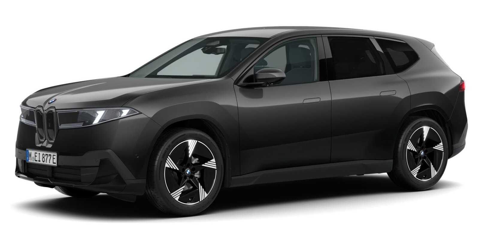 BMW BMW I in Schwarz von vorne