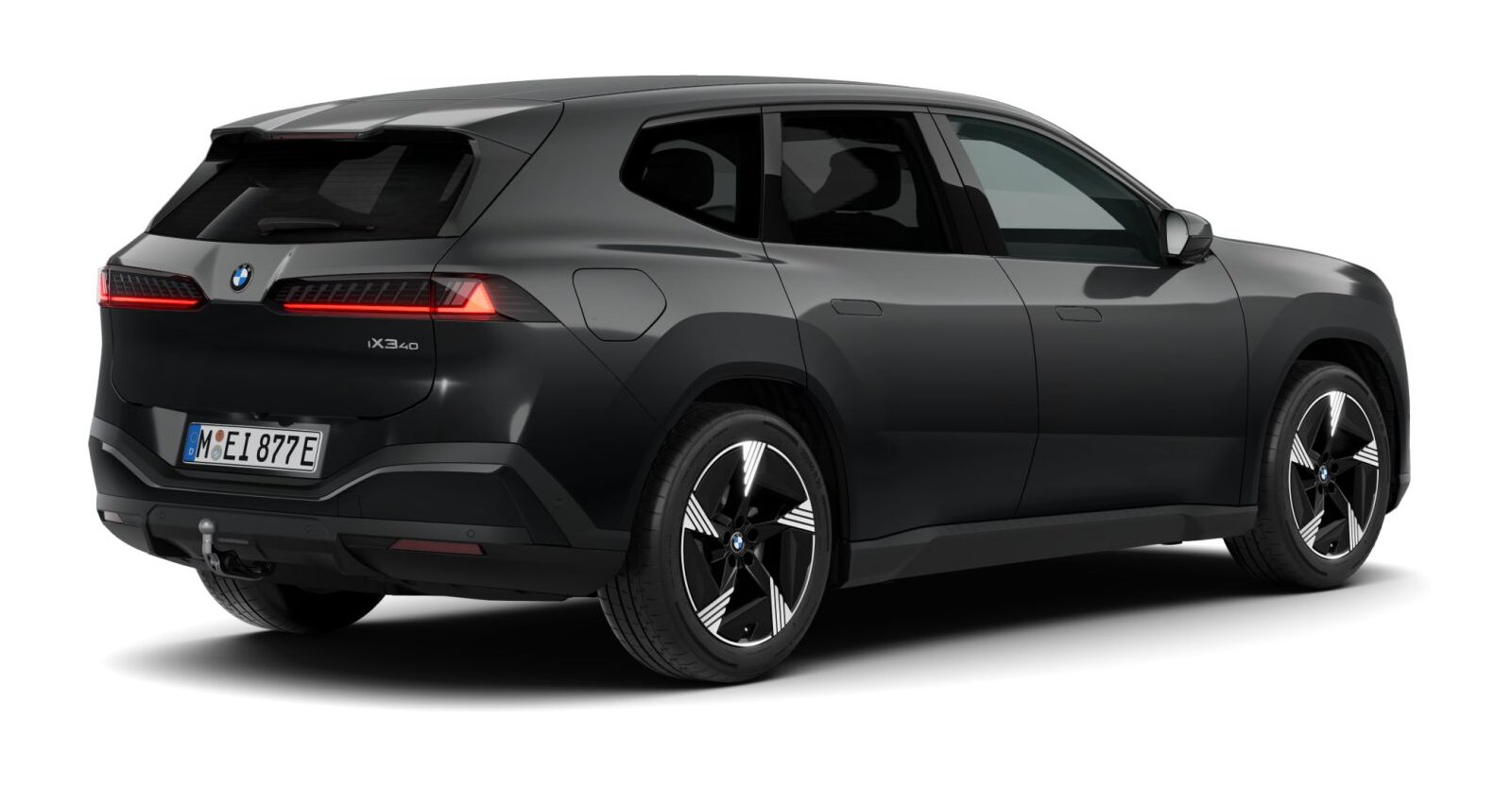 BMW BMW I in Schwarz von hinten
