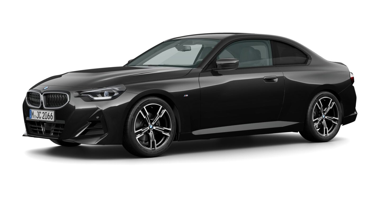 BMW BMW 2er in Schwarz von vorne BMW BMW 2er in Schwarz von vorne