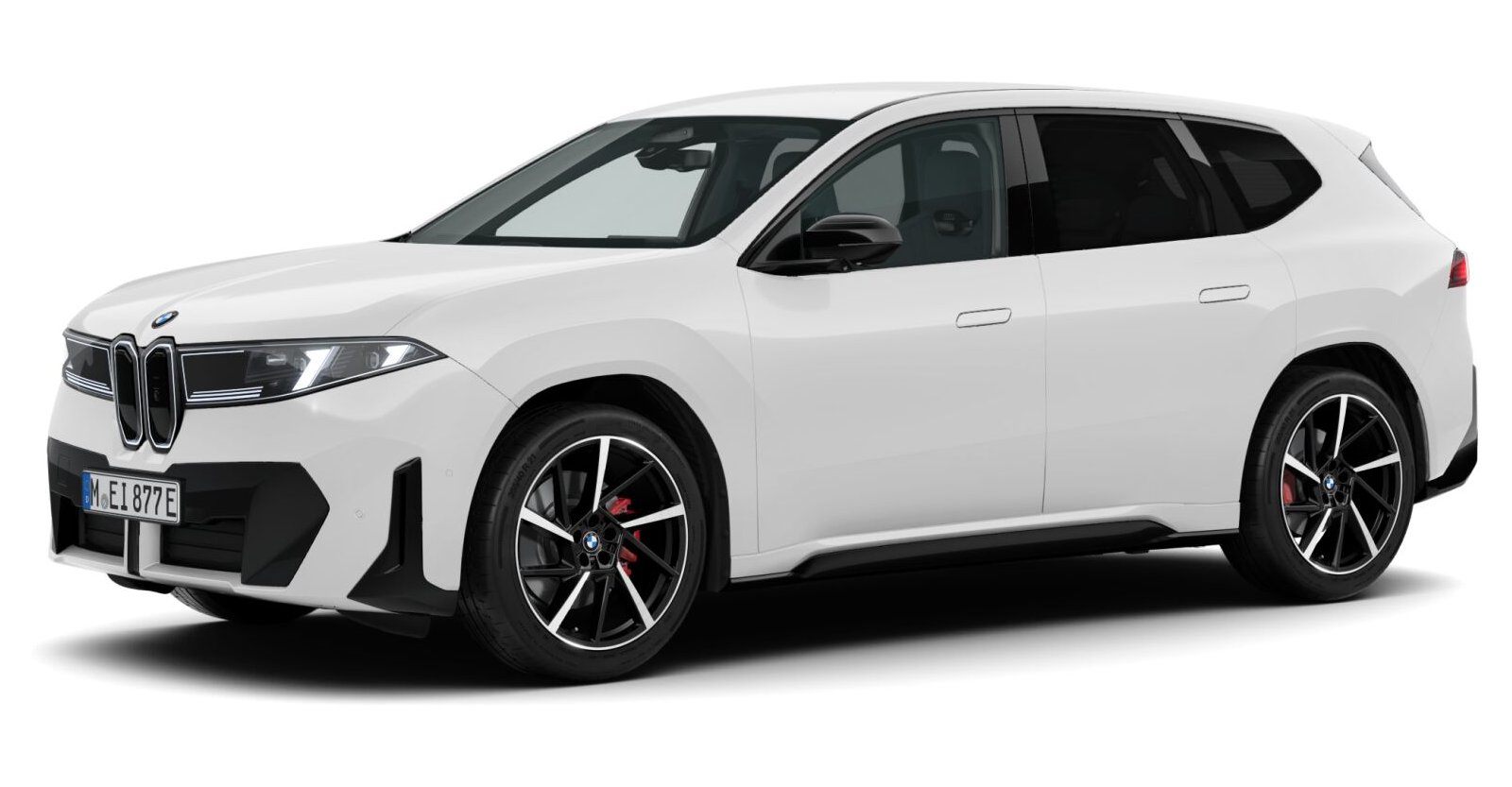 BMW iX3 50 xDrive in Weiß von vorne
