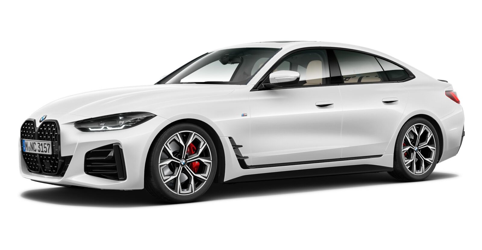 BMW BMW 4er in Weiß von vorne BMW BMW 4er in Weiß von vorne