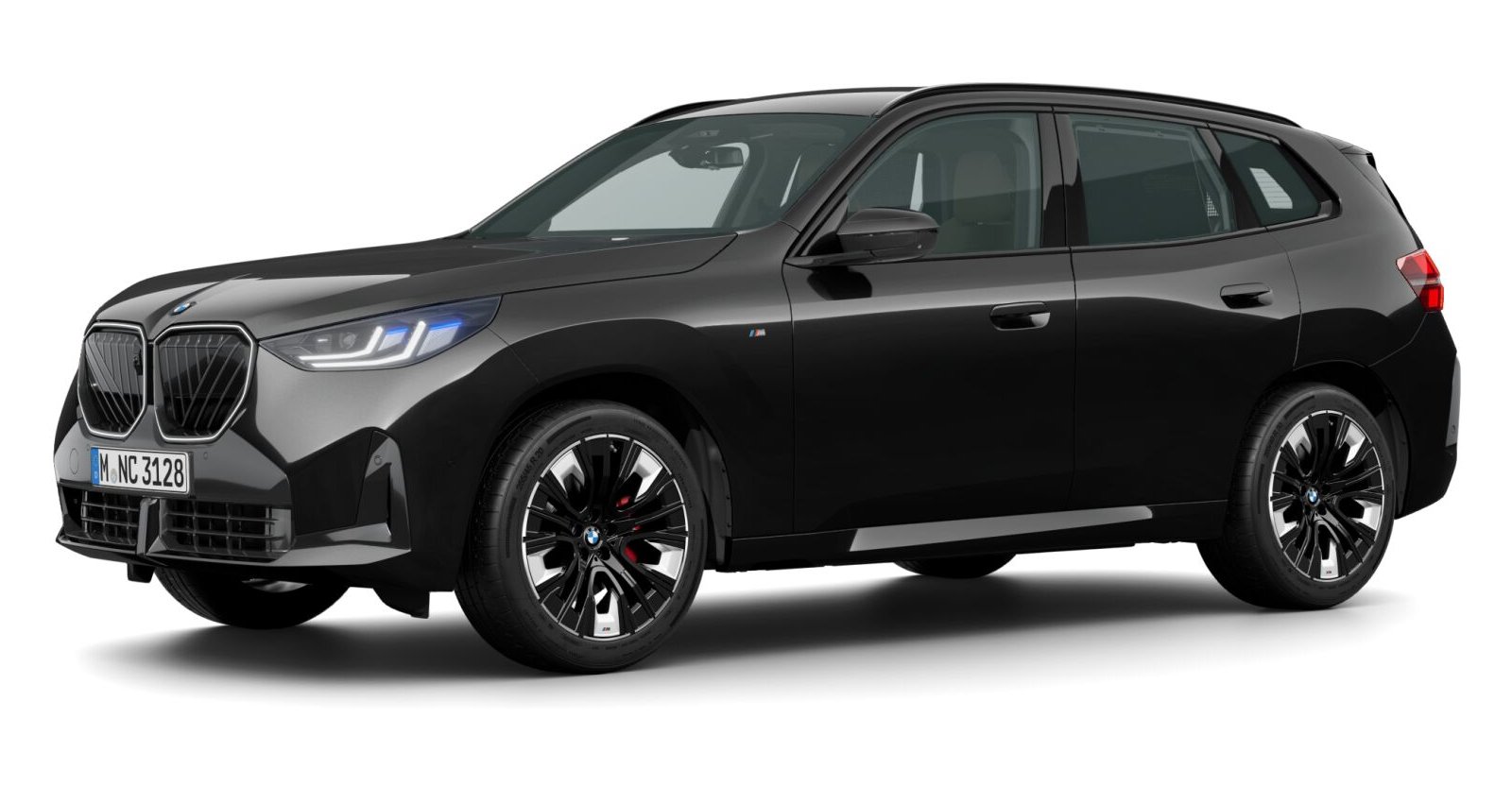 BMW X3 20d xDrive in Schwarz von vorne BMW X3 20d xDrive in Schwarz von vorne