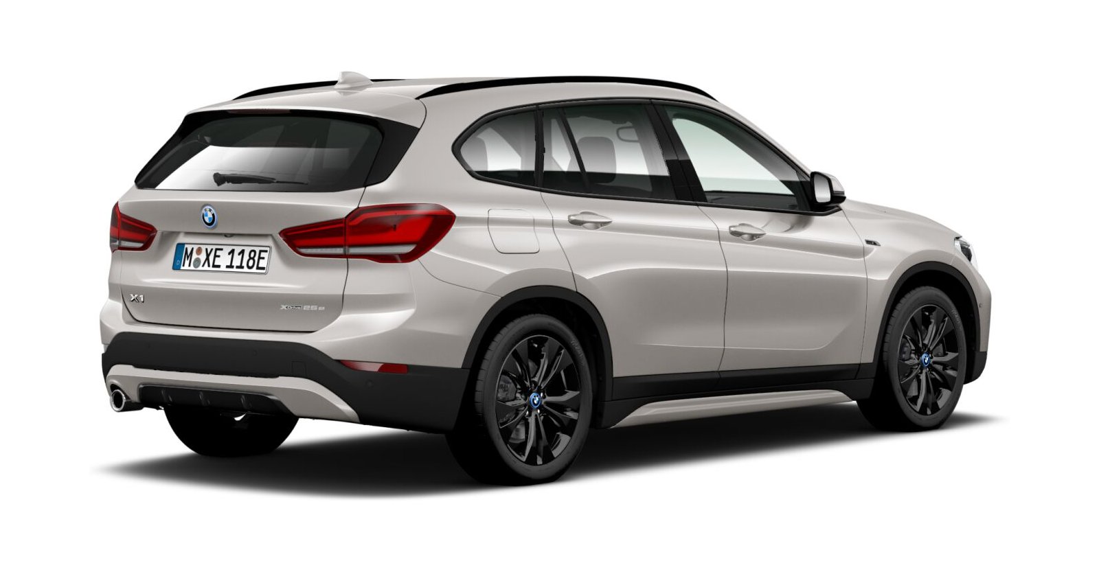BMW BMW X in Silber von hinten BMW BMW X in Silber von hinten