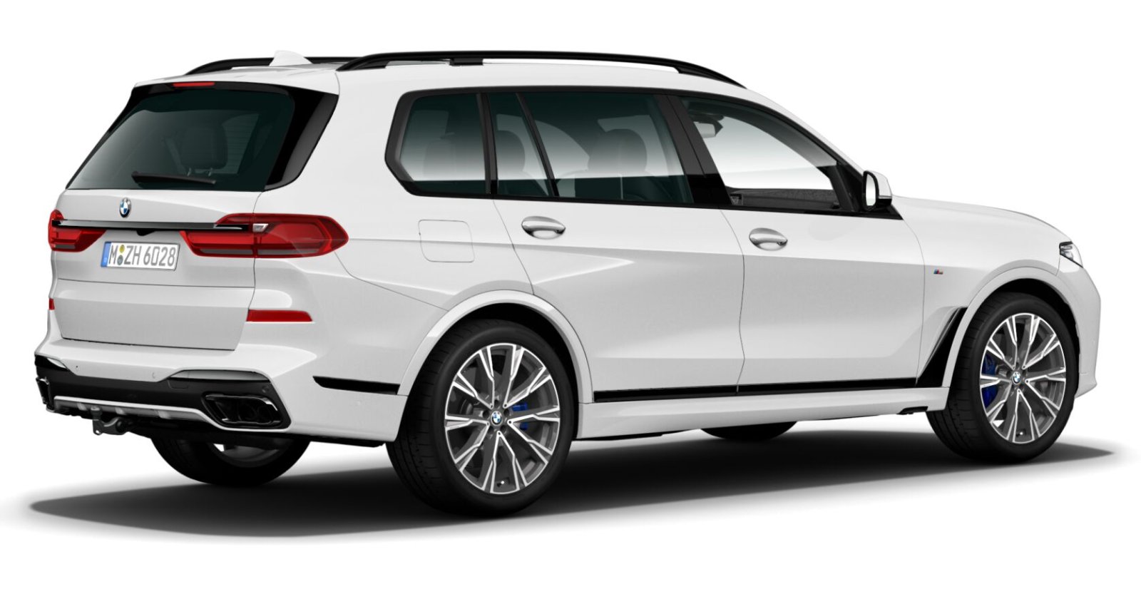 BMW BMW X in Weiß von hinten BMW BMW X in Weiß von hinten