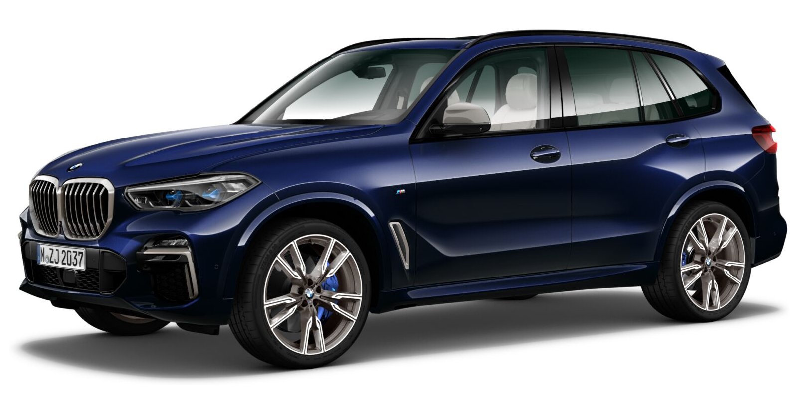 BMW BMW X in Blau von vorne BMW BMW X in Blau von vorne