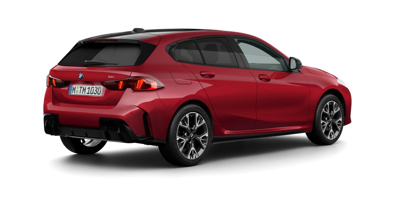BMW BMW 1er in Rot von hinten