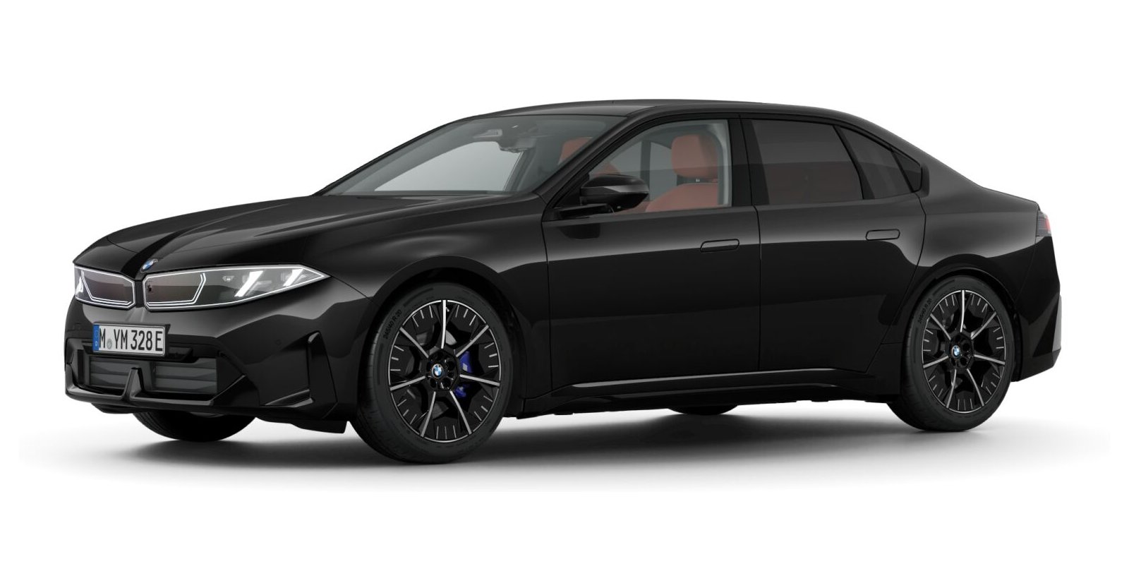 BMW i3 50 xDrive in Schwarz von vorne