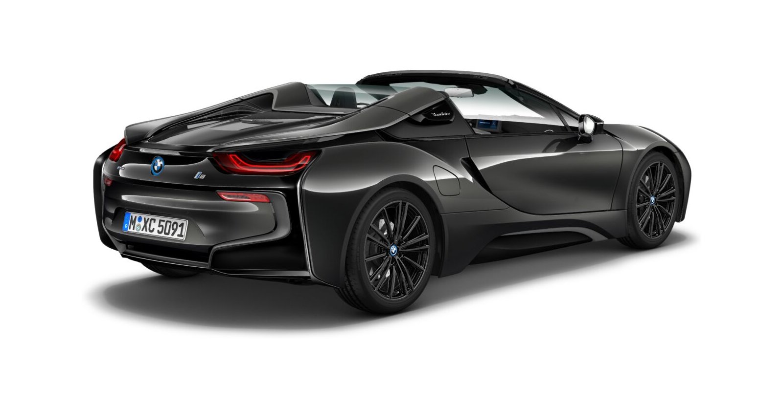 BMW BMW I in Grau von hinten BMW BMW I in Grau von hinten