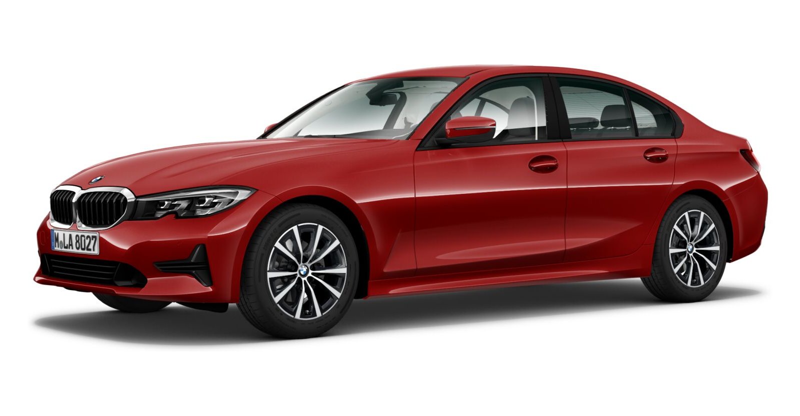 BMW BMW 3er in Rot von vorne