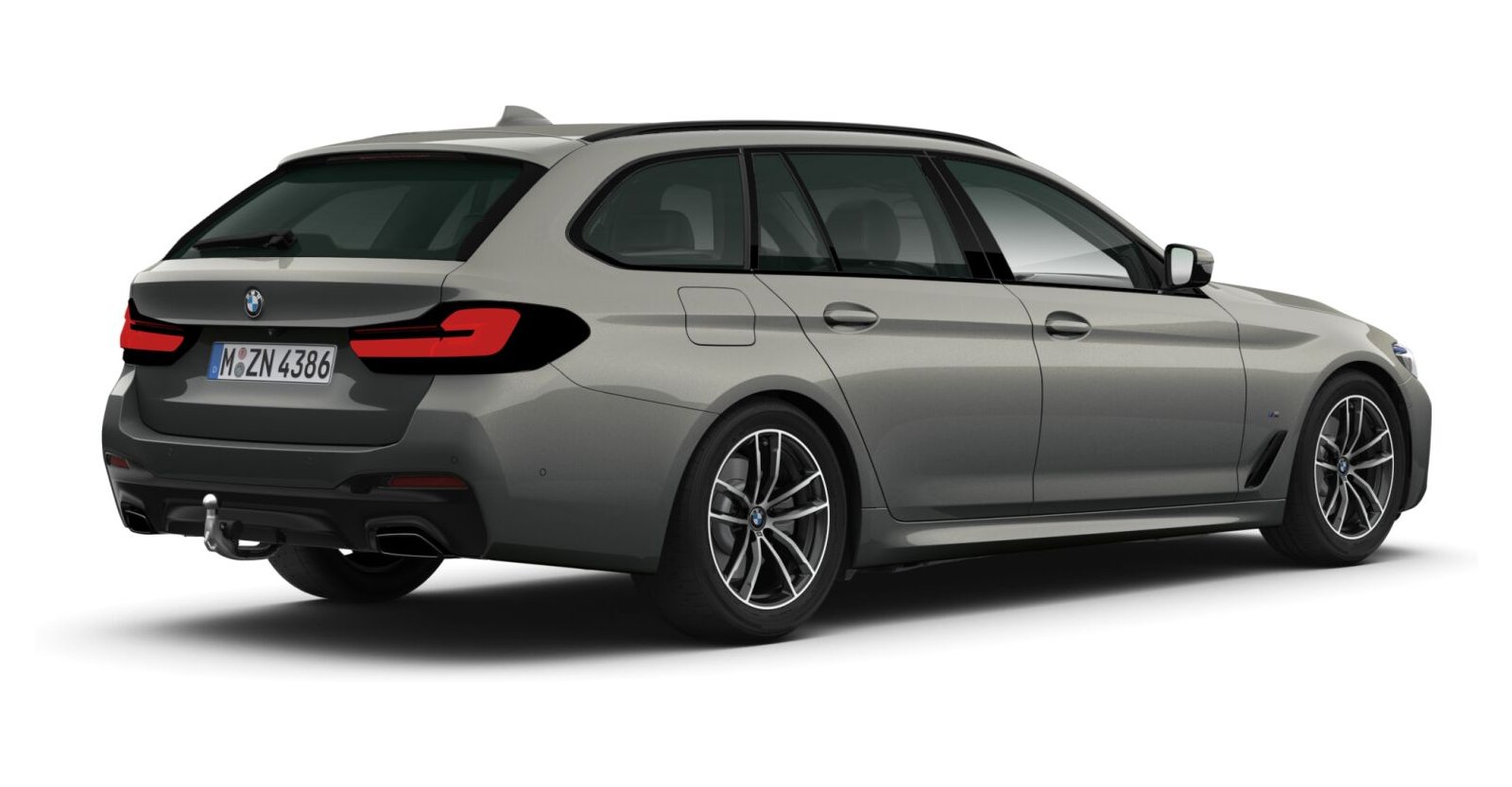 BMW BMW 5er in Grau von hinten BMW BMW 5er in Grau von hinten