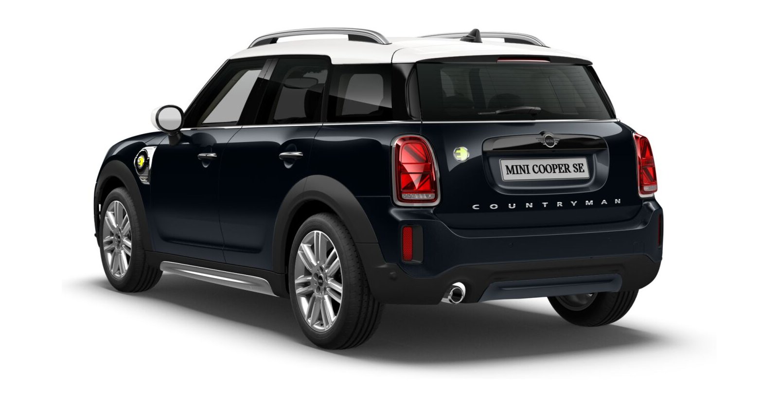 MINI MINI Countryman in Schwarz von hinten MINI MINI Countryman in Schwarz von hinten