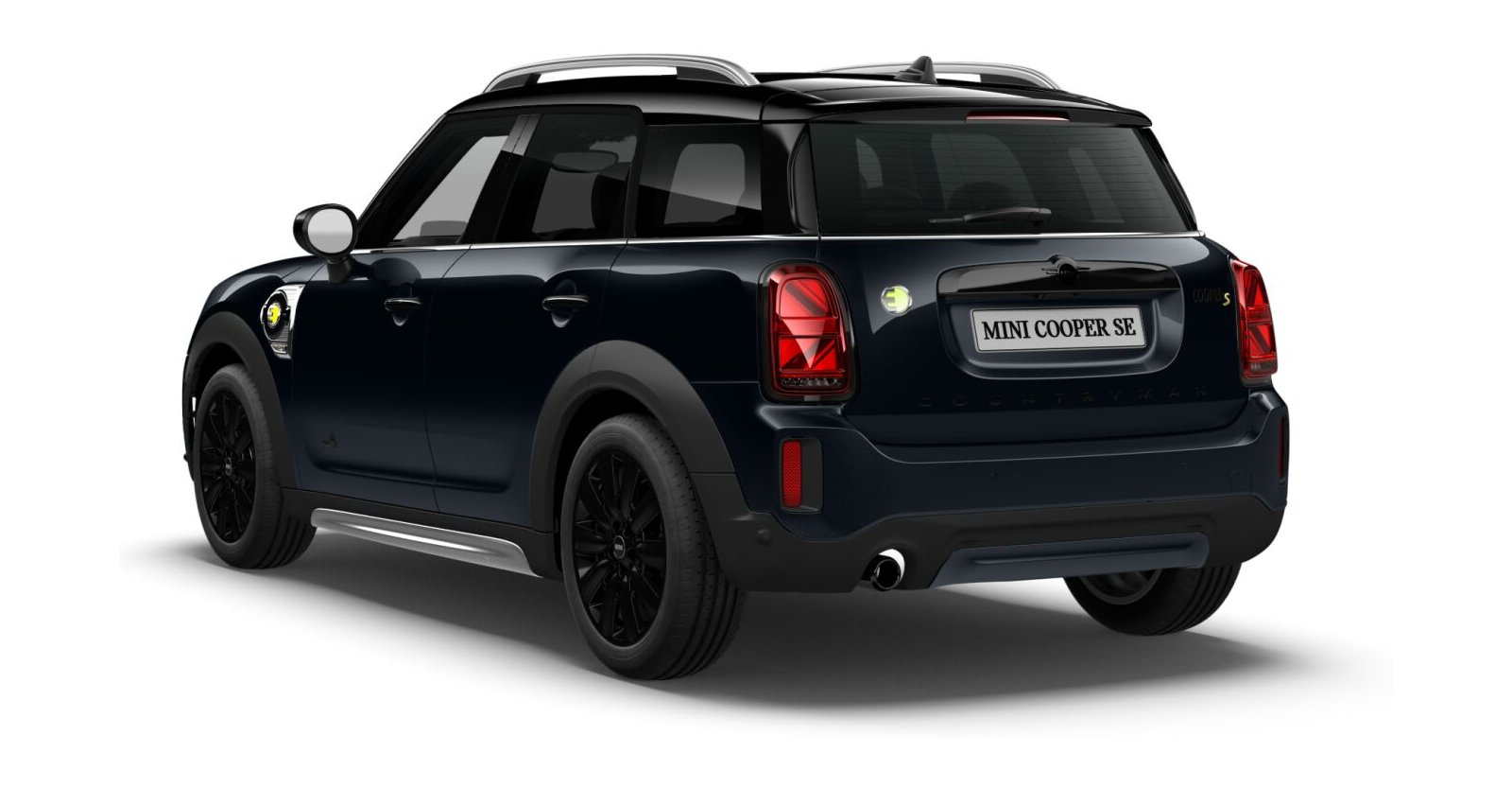 MINI MINI Countryman in Schwarz von hinten MINI MINI Countryman in Schwarz von hinten