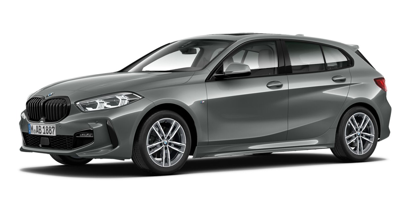 BMW BMW 1er in Grau von vorne BMW BMW 1er in Grau von vorne