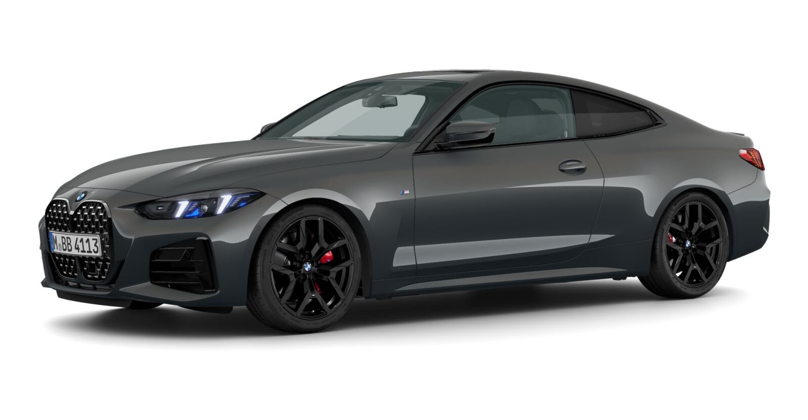 BMW 420i Coupé in Grau von vorne BMW 420i Coupé in Grau von vorne